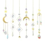 Ziyonix 6 Pièces Attrape-Soleil en Cristal Suncatcher Prismes en Cristal...