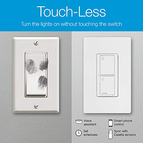 Lutron Caseta Original Smart Light Switch (Lutron Smart Hub Required), for Home, LED Lights, and Fans, 6 Amp, Single-Pole/3-Way, Neutral Required, PD-6ANS-WH, White by Lutron - Image 9