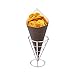 Conetek 11.5-Inch Eco-Friendly Black Finger Food Cones: Perfect for Appetizers – Food-Safe Paper Cone – Disposable and Recyclable – 100-CT – Restaurantware