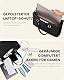 LOVEVOOK Große Laptoptasche Damen 17 Zoll, Leicht Aktentasche Arbeitstasche Handtasche, Elegant Laptop Bag Business Shopper Tasche Lehrertasche Schultertasche Women für Uni Schule Büro, Schwarz