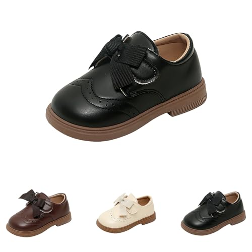 Kids Girls Wedding Shoes Hollow Bow Lace Low Heel Sneakers Toddler Baby Non Slip Elegant Birthday Ankle Strap Shoes