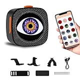 Asmila Bike Tail Light, Rechargeable Bicycle Tail Light LED Devil Eyes Light with App Control, Programmable Demon Eyes, Rear Bike Light for Bikes and Motorcycles (Single Eye)