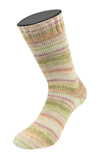 LANA GROSSA Meilenweit 100 Zucchero | Sockenklassiker, bedruckt und waschmaschinenfest | Handstrickgarn aus 75% Schurwolle & 25% Polyamid | 100g Wolle, Stricken & Häkeln | 420m Garn FB 6506