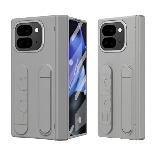 Protection charnière Google Pixel 9 Pro Fold étui rigide gris anti-choc avec fente stylo