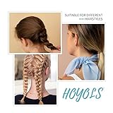 HOYOLS Haargummis Elastische Bänder Kleine Gummibänder für Mädchen & Frauen Ohne Beschädigung Mini Dehnbare Pferdeschwanzhalter Winzige Haargummis für Dünnes Bis Mittleres Haar 1500 Stück TPU (Braun)