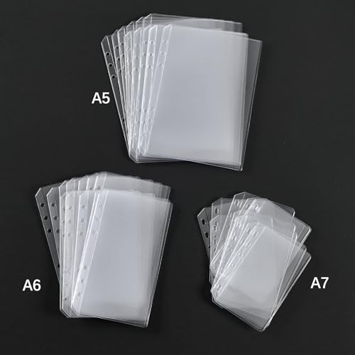 UMSICHT 12 bolsos para fichário A5 sem zíperes, envelopes de orçamento sem zíper para o sistema de d