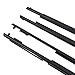 Car Door Window Weatherstrip for Prado 150 Series 2010-2020, 4pcs Car Outer Door Window Moulding Trim, Replace 75711‑60072 75712‑60072 75721‑60072 75722‑60072