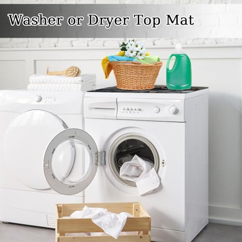 IWTBNOA Waschmaschine Abdeckung, 60 x 60 cm Waschmaschinenabdeckung Weiche und Zuschneidbare, Waschmaschinenauflage Universal, Waschmaschinenauflage Rutschfest für Waschmaschine,Trockner,Bäder,Küche