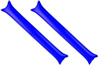 40 PCS Thicken Thunder Sticks Bam Bam Cheerleading Plastic Clap Hands Outfit Inflatable Noisemakers for Cheering Basketball Football Party Sport Team Spirit (Blue)