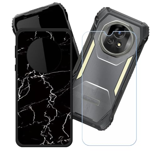 LCEHTOGYE �K�p Blackview Xplore 2 Satellite +�����K���X�X�N���[���v���e�N�^�[�p�P�[�X�A�K�p Blackview Xplore 2 Satellite (6,73")�ƌ݊����̂���u���b�N�\�t�gTPU�V���R���Q���P�[