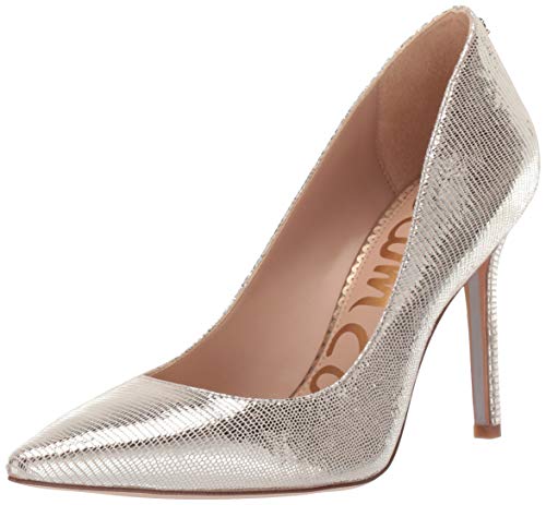 Sam Edelman Women's Hazel Pump, Molten Gold Lizard Print, 7.5 M US