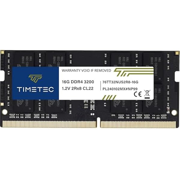 Timetec 16GB DDR4 3200MHz PC4-25600 Non-ECC Niebuforowany 1.2V CL22 2Rx8 Podwójna ranga 260-pinowy SODIMM kompatybilny z AMD i Intel Gaming Laptop Notebook komputer PC Pamięć Moduł pamięci RAM
