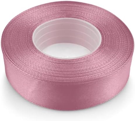 Netuno 1 x wstążka satynowa zielona 25 mm x 32 m zielona wstążka wstążka do pakowania prezentów kolorowa taśma dekoracyjna taśma materiałowa rolka satynowa wstążka zielona wstążka