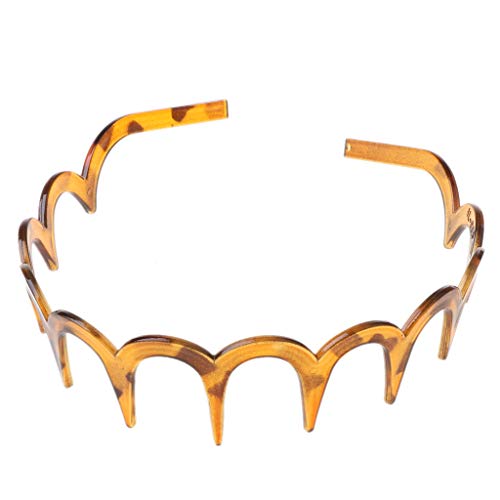 Aerveal Hoop Band,Women Girls Zig-Zag Long Tooth Headband Plastic Resin Non-Slip Comb Hair Hoop #TOP2