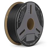 ELEGOO Carbon Fiber PLA Filament 1.75mm Black 1KG, PLA-CF Strong 3D Printer Filament Dimensional Accuracy +/- 0.02mm, 1kg Cardboard Spool(2.2lbs) Fits for Most FDM 3D Printers