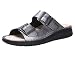 Produktbild Finn Comfort FINNCO Cayman Soft Damen Pantolette steel Glattleder (Grau, EU Schuhgrößensystem, Erwachsene, Damen, Numerisch, Breit, 42)