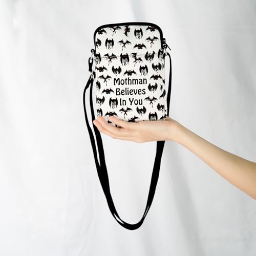 JXGZSO Mothman Cryptid Crossbody Shoulder Bag - Mythical Creature Gift - Believes in You Monster Gift3