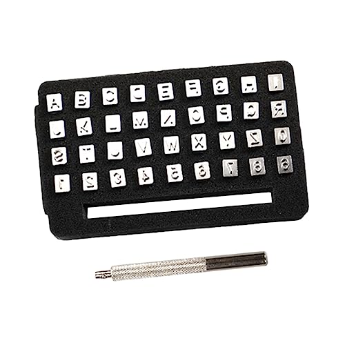 BEBEMOKO Alphabet Letter Stamp Set Leather Craft Stamps Punch Printing Leather Professional Tool