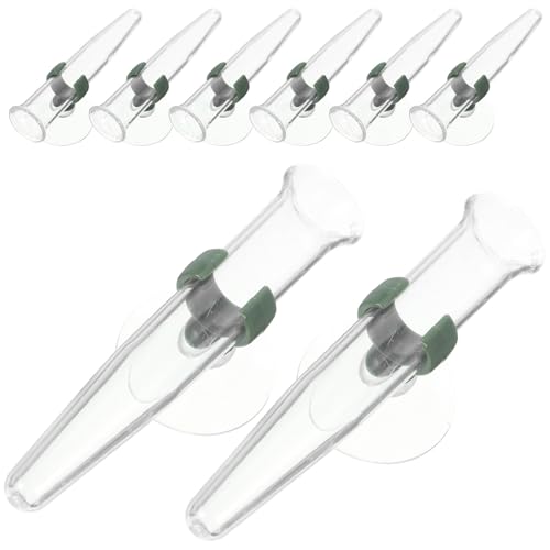 SHINEOFI 8 Piezas Tubo de Agua para Flores con Ventosa Kit de Unidades Tubo Absorbente para Orquídeas y Arreglos Accesorio de Horticultura Práctico y Duradero