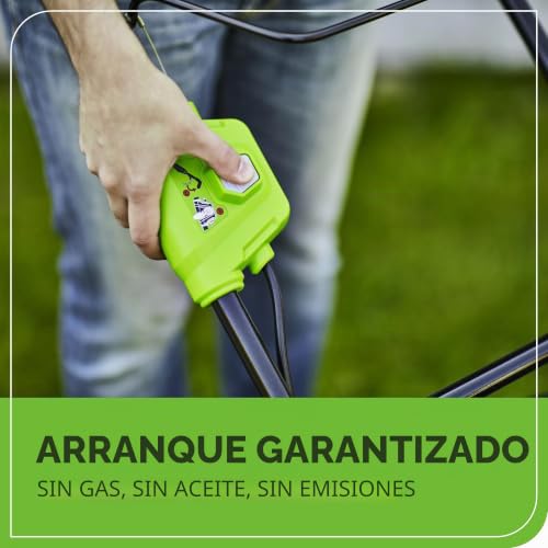 Miniatura 4 de Greenworks G40lm41k2x Cortacésped De Batería Para Céspedes De Hasta 500 M , Ancho De Corte 41 Cm, Bolsa De 50l Más Dos Baterías De 40v 2ah Y Un Cargador, Garantía De 3 Años