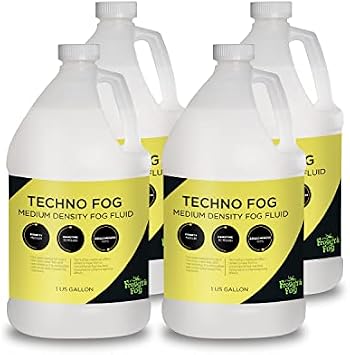 Froggys Fog - Techno Fog - DJ Party Club & Mix - Premium Quality Fog Juice - 4 Gallon Case - For DJs, Venues, Photography
