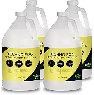 Froggys Fog - Techno Fog - DJ Party Club & Mix - Premium Quality Fog Juice - 4 Gallon Case - For DJs, Venues, Photography