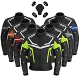 Vaster Moto Chaqueta de Moto para Hombre, Verde)