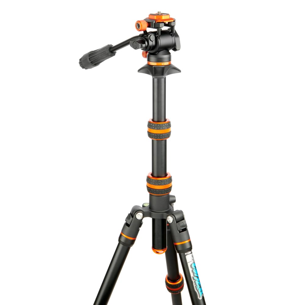 3 Legged Thing Punks Corey Video Magnesium Alloy Compact Tripod Kit - Lava Black/Orange (COREYVIDEOLAVA2.0)