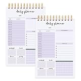 Undated Planner - Weekly & Daily Organizer with Time Slots, Time Management Appointment Book Journal