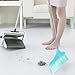 KOCKSHION Heavy Duty Indoor Broom Long Handle Dustpan for Kitchen Bathroom Cleaning