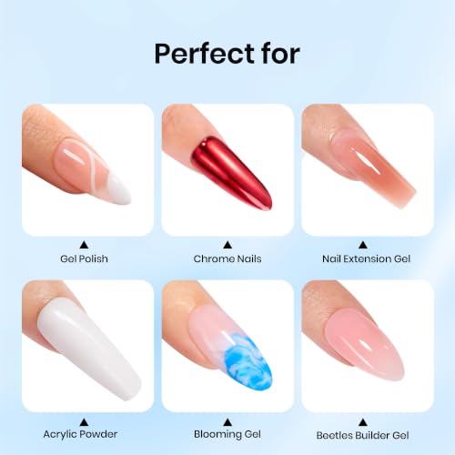 Image of Beetles Gel Top Coat, 2Pcs 15ml Top Coat Gel Nail Polish No Wipe Clear High Gloss Shiny Long-Lasting Soak Off Nail Lamp, Home DIY Manicure and Nail Salon Gifts for Women