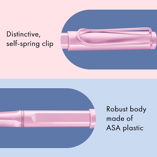 Image of Lamy AL-Star Light Rose Roller Ball Pen with Medium M63 black refill