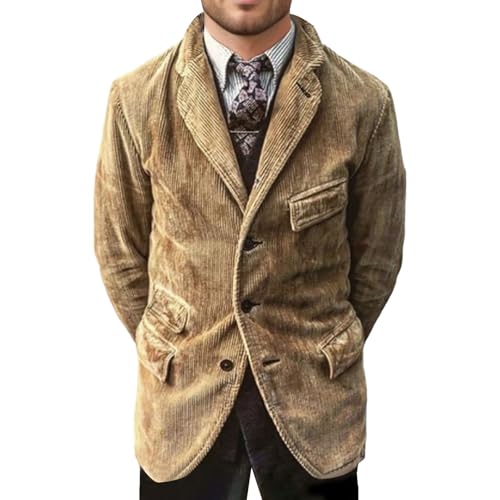 Blazer en velours côtelé homme pour un style rétro chic au bureau