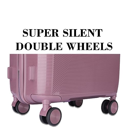 Image of 3G VACANZA Hard-Side Polypropylene Check-in Luggage Set of 2 Purple Trolley Bags (65 & 75 Cm)