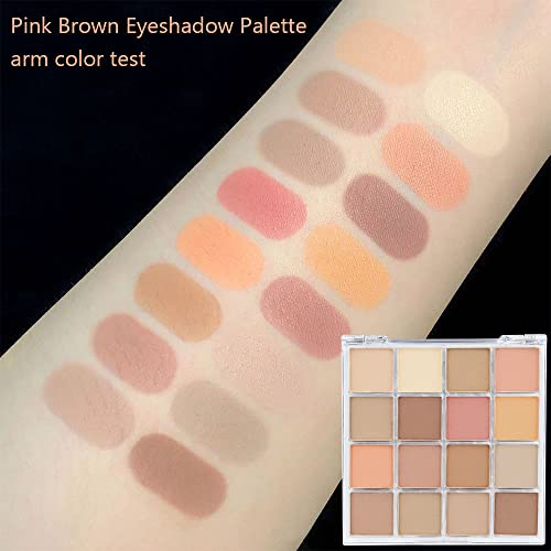 16 Colors Pro Matte Nude Eyeshadow Palette.warm Earth Natural Tone Powder Palet For Eye Makeup.long Lasting Light To Dark Brown Orange Eye Shadow Primers Paleta De Sombras De Ojos #TOP2