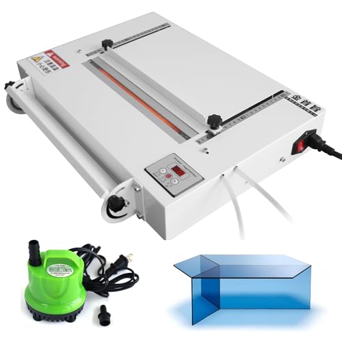 RUOXIJUFU 12-Inch Plastic Acrylic Bender Machine 30cm Strip Heater with 0-450C Adjustable Temperature Water Pump & Angle Guide for Acrylic PVC Bending