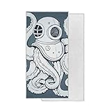 Tamaño: 15 × 30 pulgadas XiangHeFu Monster Octopus Ocean Baño Multiusos Altamente Absorbente Toalla de Mano Ducha Invitado Ultra Suave