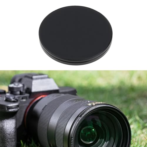 VGOL 67 mm Kamerafiltergehäuse oben unten Stapelkappe schützt Aluminiumlegierung für 67 mm Filter, Schwarz