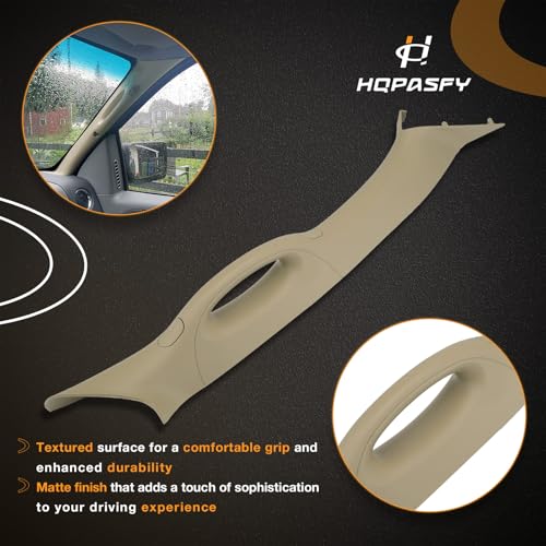 HQPASFY A Pillar Interior Trim Handle Passenger Side Compatible with 2004-2008 Ford F150 2006-2008 Lincoln Mark LT A Pillar Grab Handle Replace# 4L3Z1503598AAC, 4L3Z-1503598-AAC (Beige) by HQPASFY - Image 4