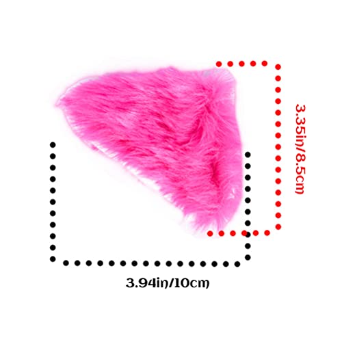 Tianbi 2Pcs Plush Cat Ears,Hair Clips Hairpins Headwear,Cute Helmet Accessories for Bicycle Helmet Ski Motorcycle Helmet Snowboard Helmet (Helmet Not Included) - Image 2