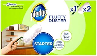 Pledge Fluffy Duster Starter Pack Including 1 Handle and 2 Refills