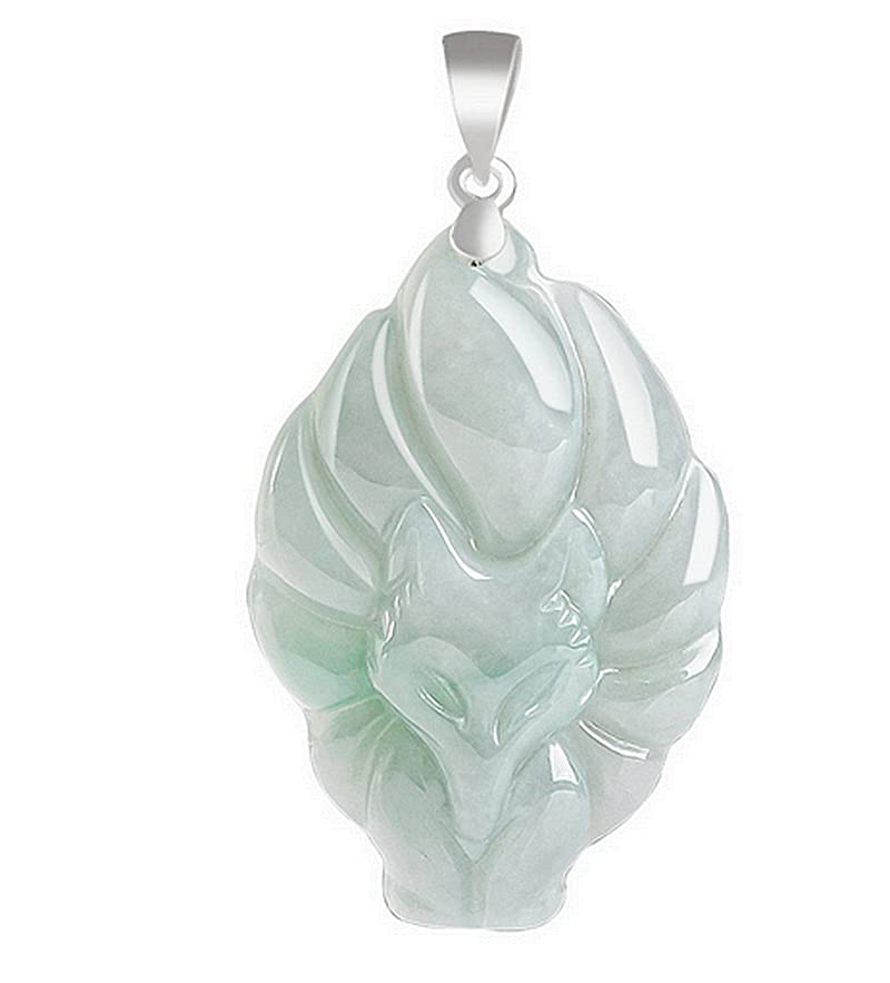 Pendentif renard à neuf queues vert clair pour sublimer vos tenues