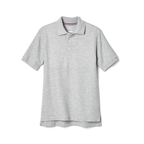 French Toast Unisex Sleeve Pique Polo Shirt , Heather Gray, L by French Toast - Used condition - Image 6