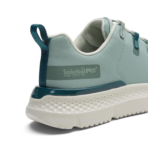 Timberland PRO Timberland PRO Women's Intercept Steel Safety Toe Industrial Athletic Work Shoe, Sage/White, 8M