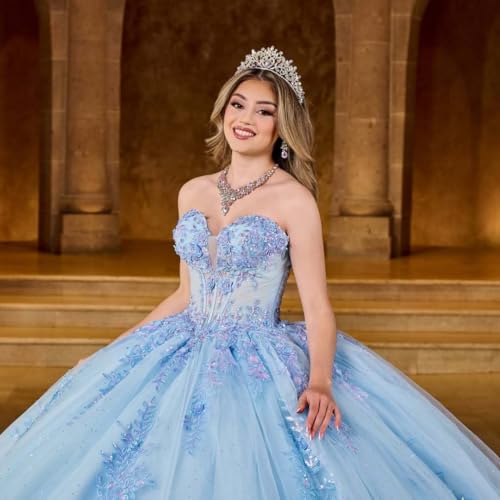 Lace Appliques Quinceanera Dress with Cape Glitter Beaded Ball Gown Puffy Strapless Sweet 16 Dress Vestidos de 15 años3