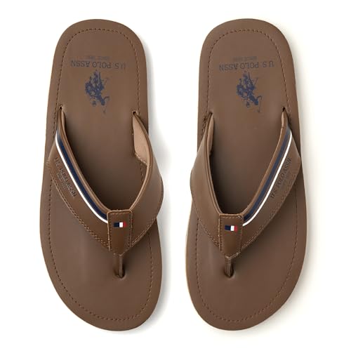 Image of U.S. Polo Assn.| NESTA LT. GREY| Stylish slider Flipflops for Man