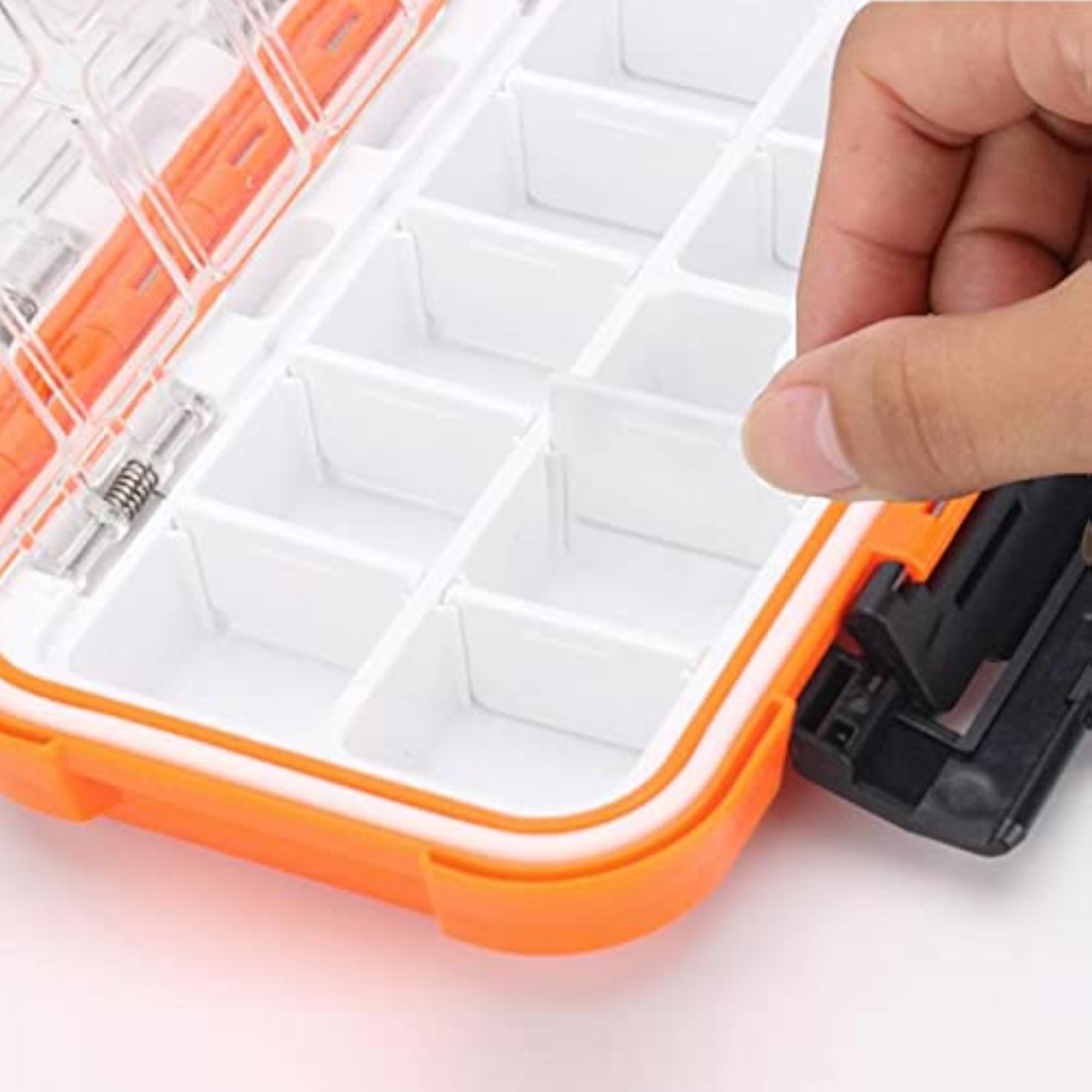 Fishing Lure Bait Storage Tackle Box Hard Case with Detachable Grids