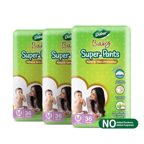 DABUR Baby Super Pants- Medium 36 Pack-Po3, Green (B0CPFG73ML) Amazon Price History, Amazon Price Tracker