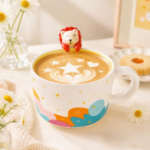 Taza de Cerámica con León 3D 12 oz miniatura 1