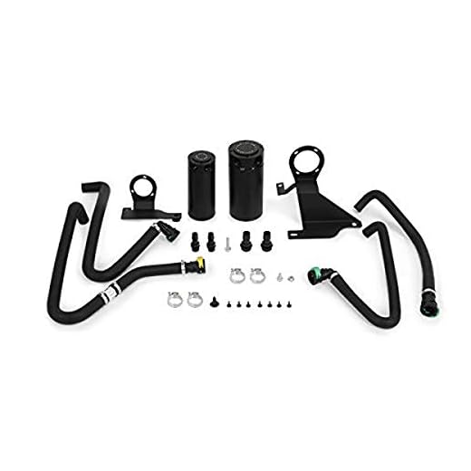 Mishimoto MMBCC-F35T-11SBE Baffled Oil Catch Can Kit, Compatible with Ford F-150 Ecoboost 3.5L, 2011-2014, Black